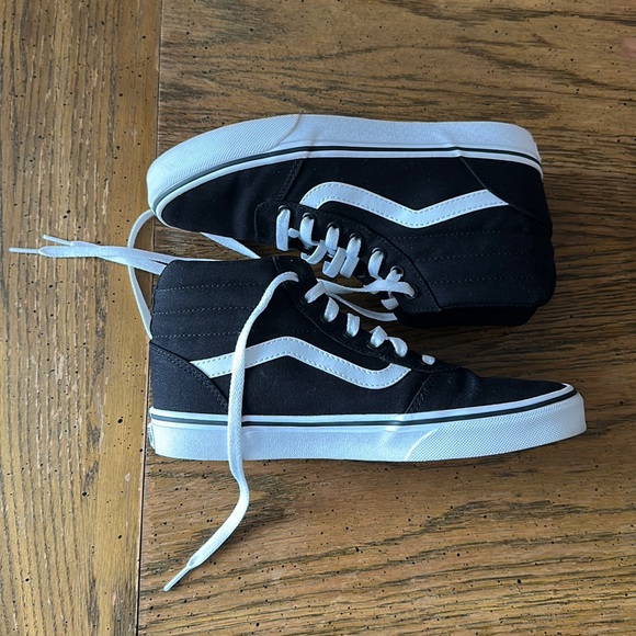 Vans Shoes - high top black vans size 8